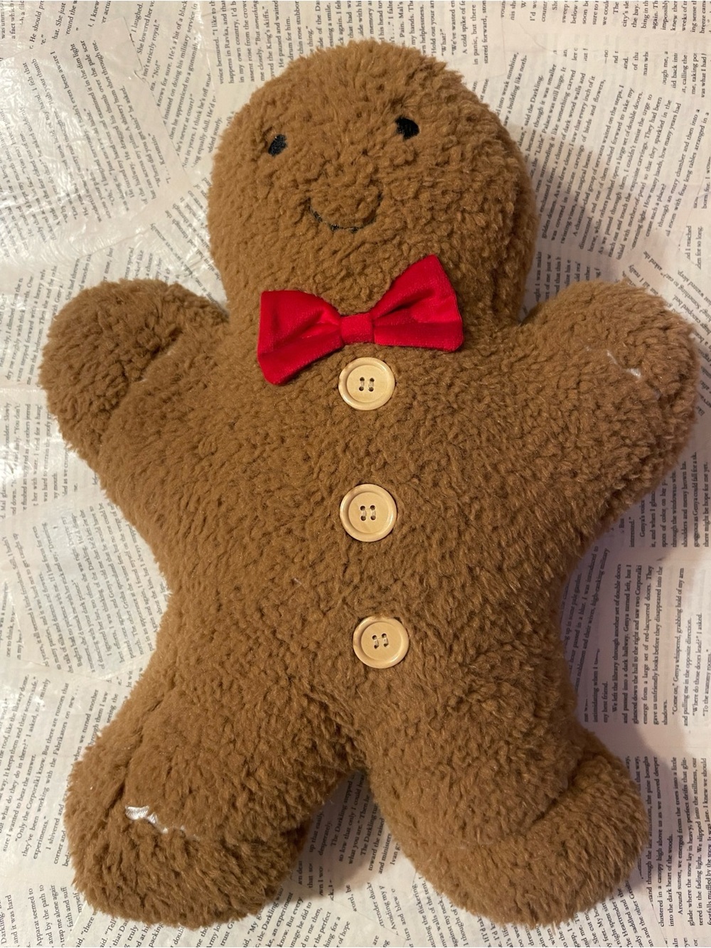 Cupcakes And Cashmere Boy Gingerbread Man Plushie